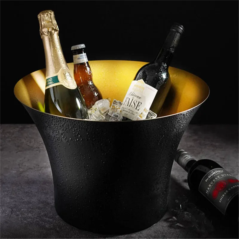 Ice Bucket Silver - Large champagne bar bucket beer bucket