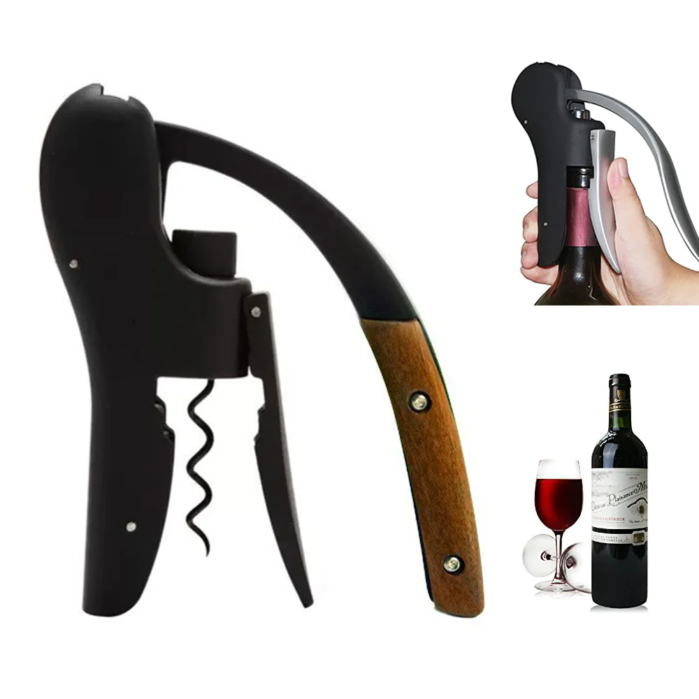 Cork Screw Lever - Gooseneck Wine Opener-Manual Lever Pump Corkscrew