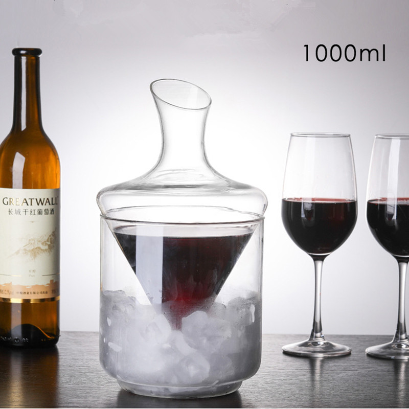 Wine Glass Set Crystal - Xô Đựng Đá Bình Đựng Xiên