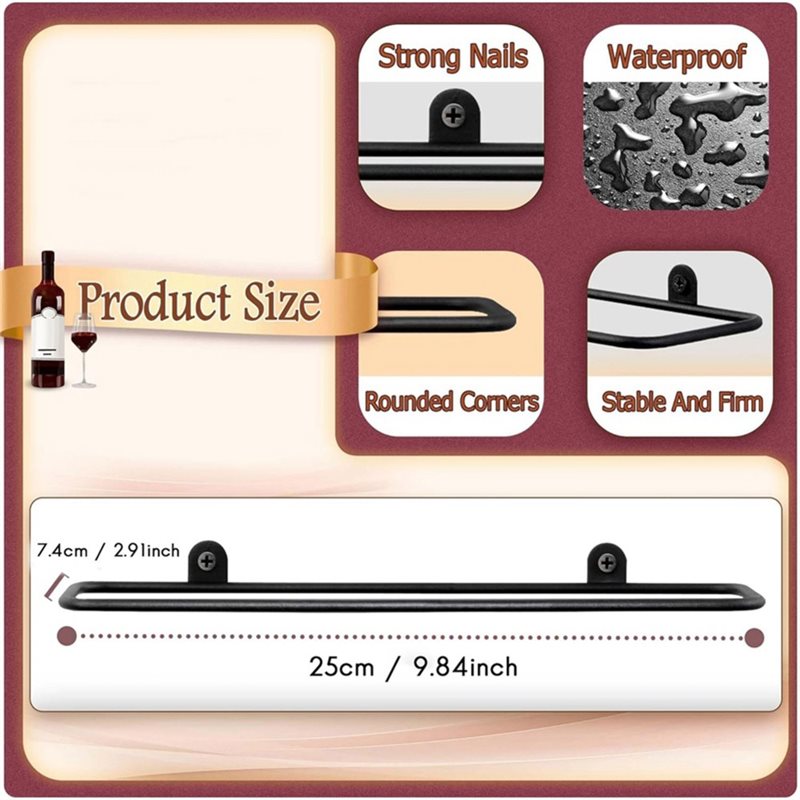 AB66-6 Pcs Wall Mounted Wine R - đánh giá và giá Wine Rack Wall Mount