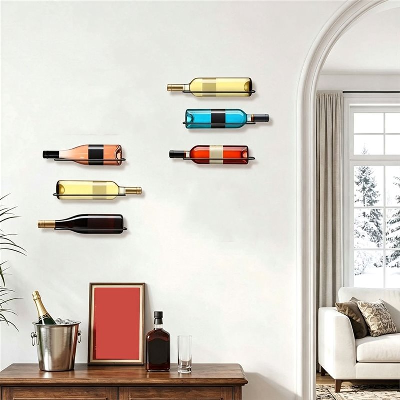AB66-6 Pcs Wall Mounted Wine R - đánh giá và giá Wine Rack Wall Mount