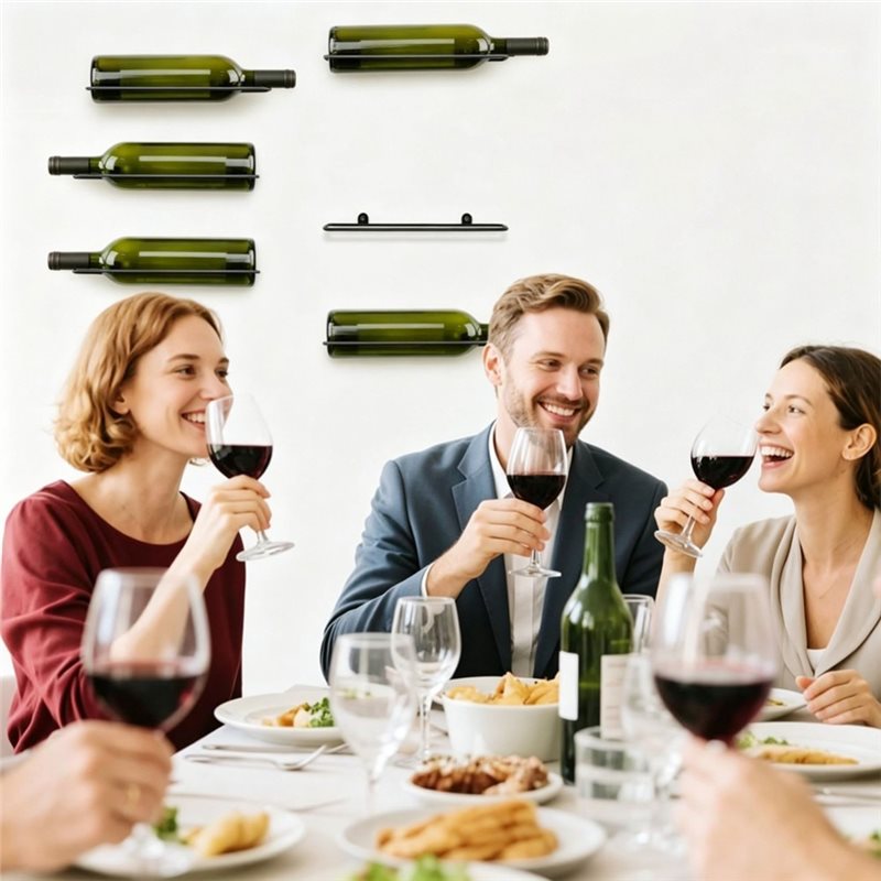 AB66-6 Pcs Wall Mounted Wine R - đánh giá và giá Wine Rack Wall Mount