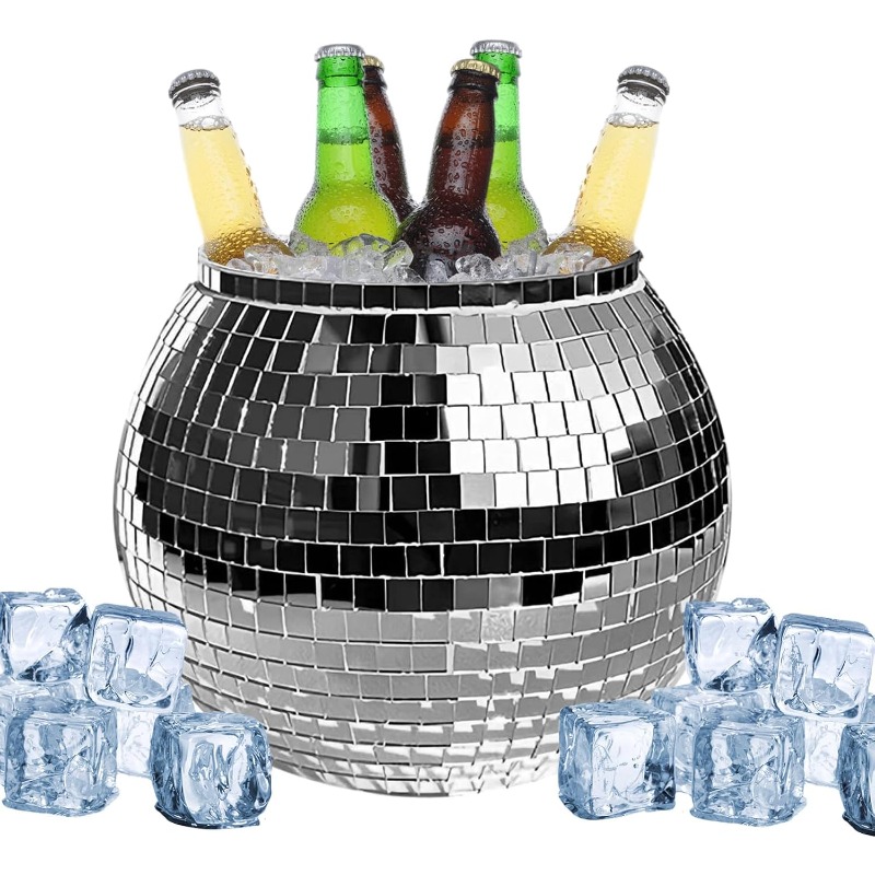 Disco Ice Ball Bucket Mirror S - đánh giá và giá Ice Bucket Silver