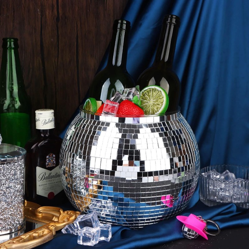 Disco Ice Ball Bucket Mirror S - đánh giá và giá Ice Bucket Silver