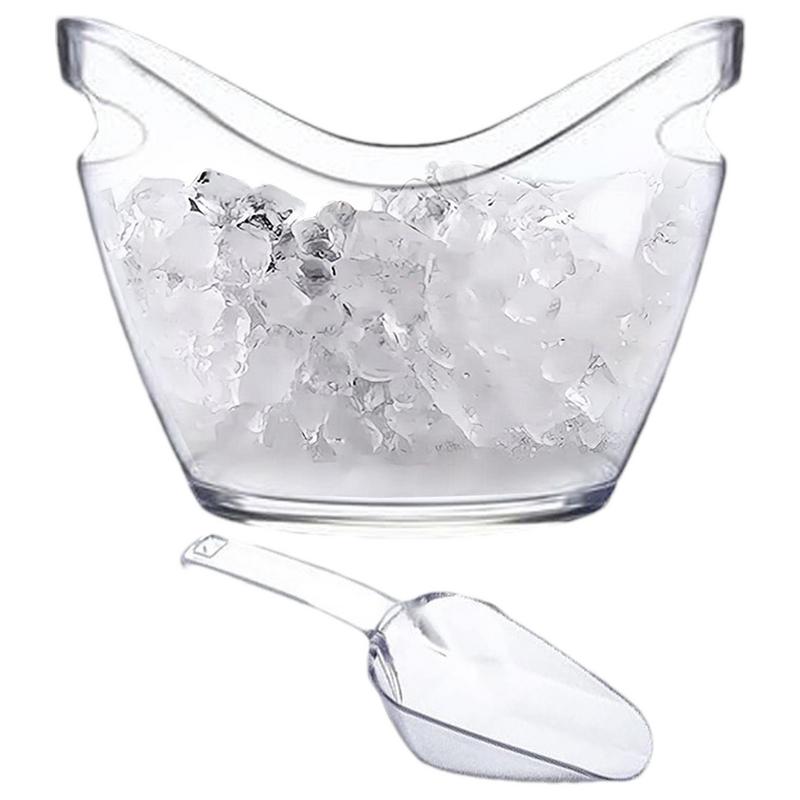 Clear Ice Bucket Beverage Tub  - đánh giá và giá Ice Bucket Silver