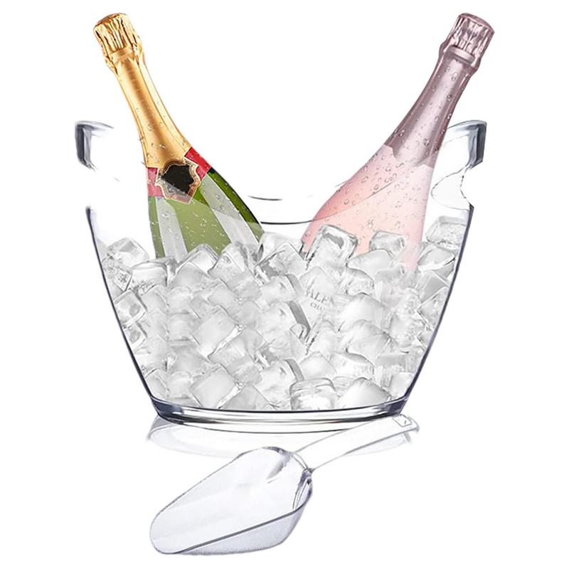 Clear Ice Bucket Beverage Tub  - đánh giá và giá Ice Bucket Silver