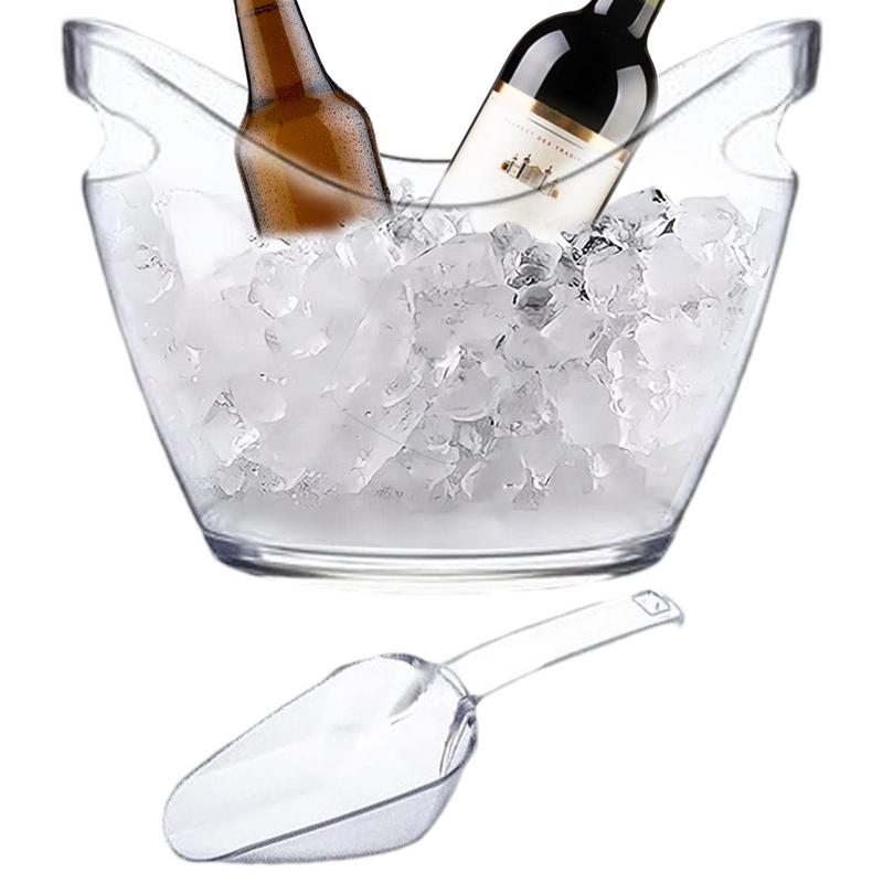 Clear Ice Bucket Beverage Tub  - đánh giá và giá Ice Bucket Silver