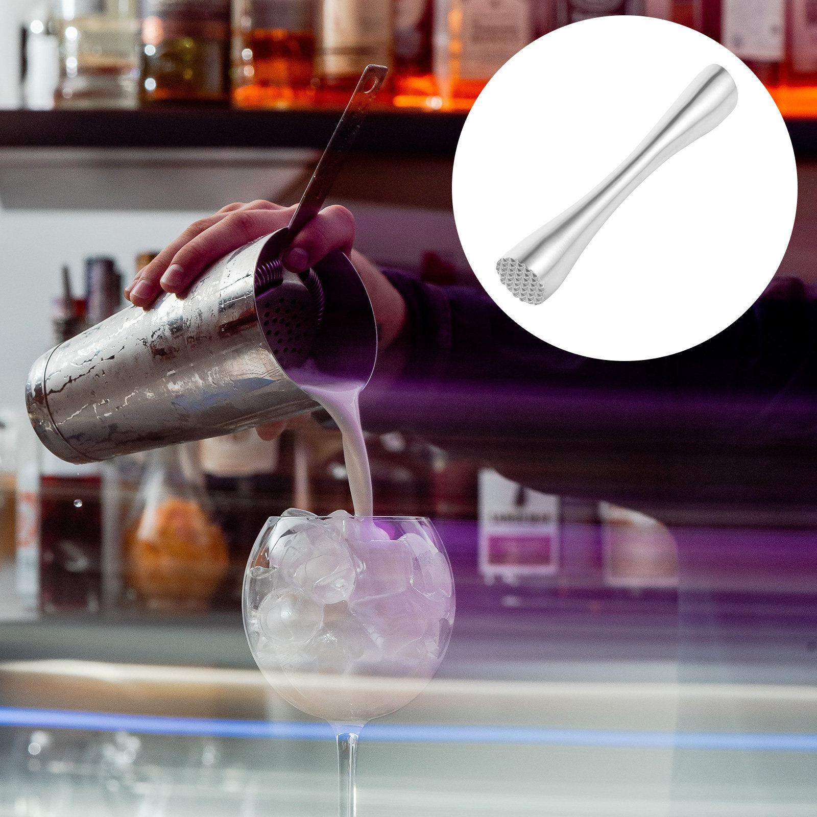 Sturdy Stainless Steel Grindin - đánh giá và giá Muddler Cocktail Bar