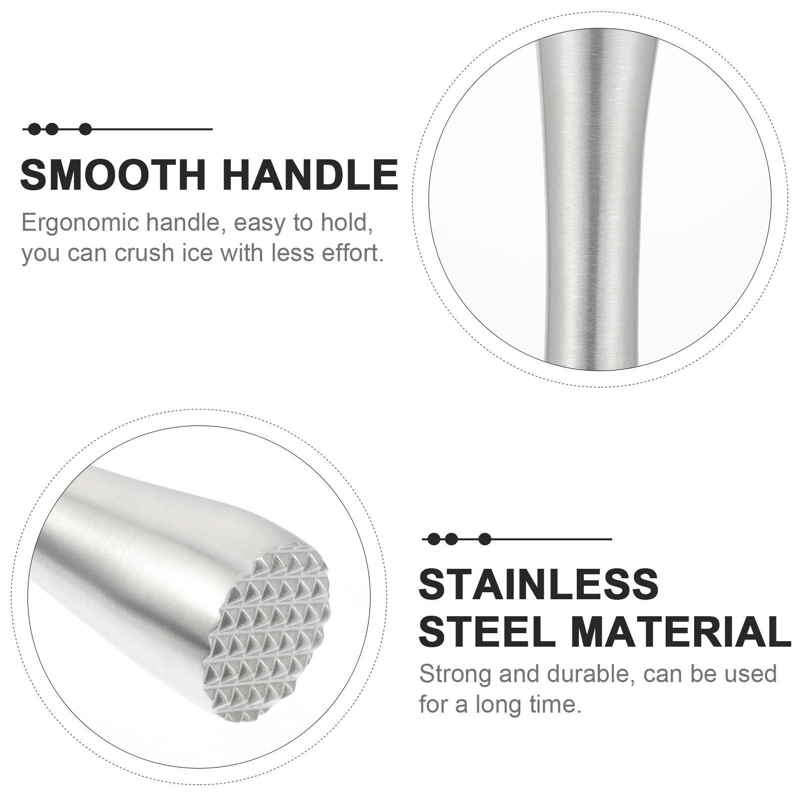 Sturdy Stainless Steel Grindin - đánh giá và giá Muddler Cocktail Bar