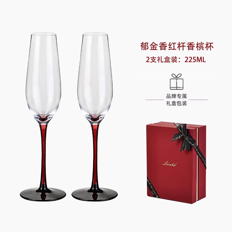 HYS high-end gift champagne cu - đánh giá và giá Wine Glass Set Crystal