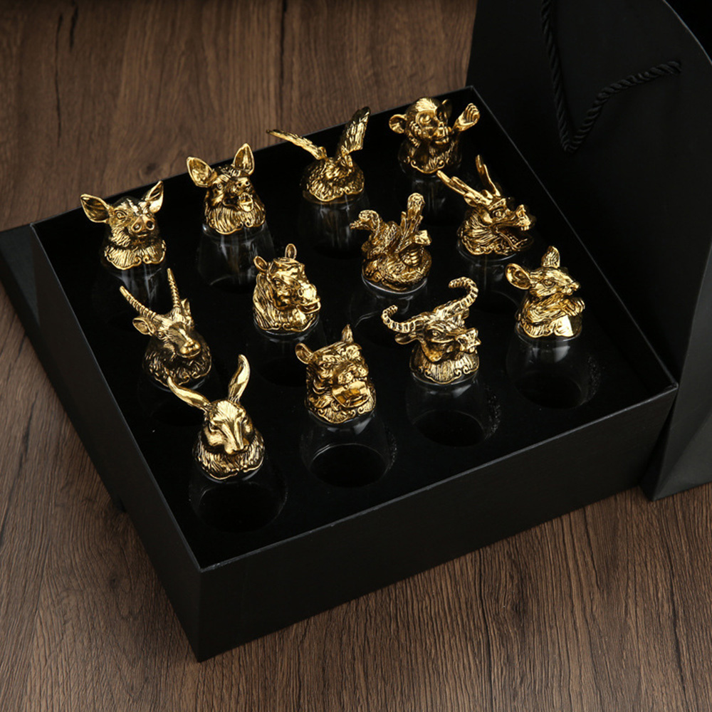 Luxurious Retro Zodiac Crystal - đánh giá và giá Wine Glass Set Crystal