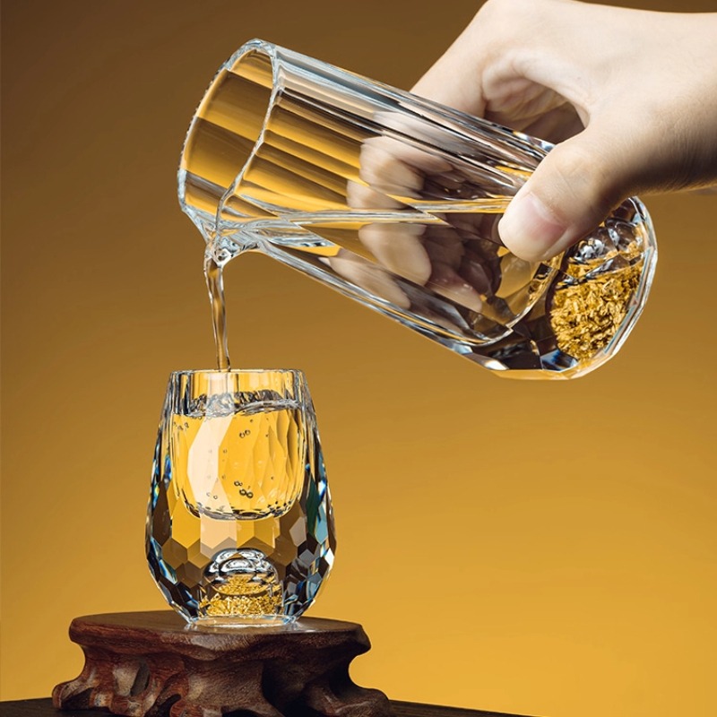Crystal Diamond Cut Face Baiji - đánh giá và giá Wine Glass Set Crystal
