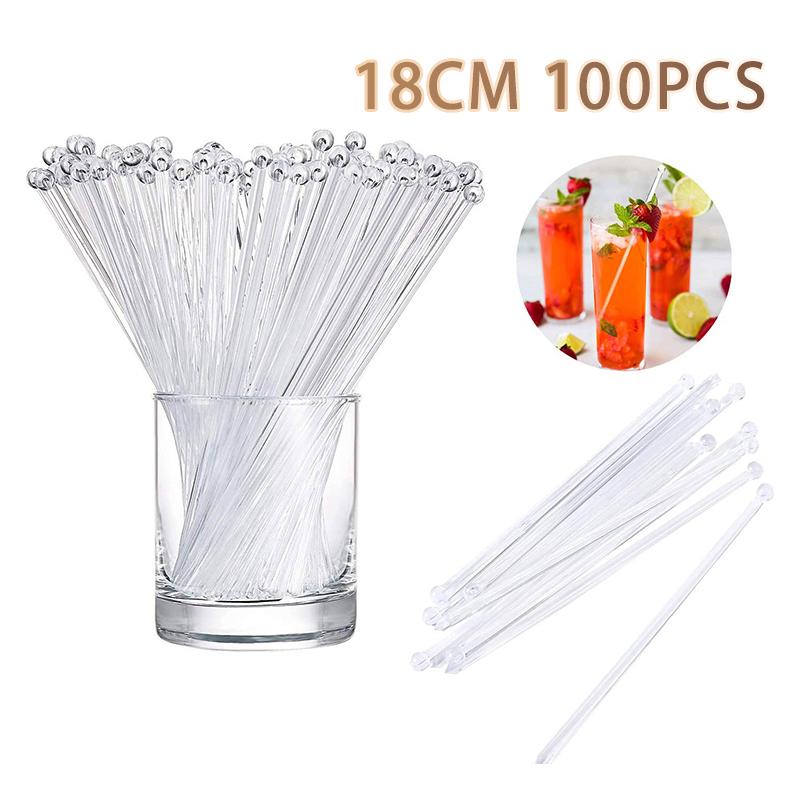 100Pcs Transparent Cocktail Dr - đánh giá và giá Muddler Cocktail Bar