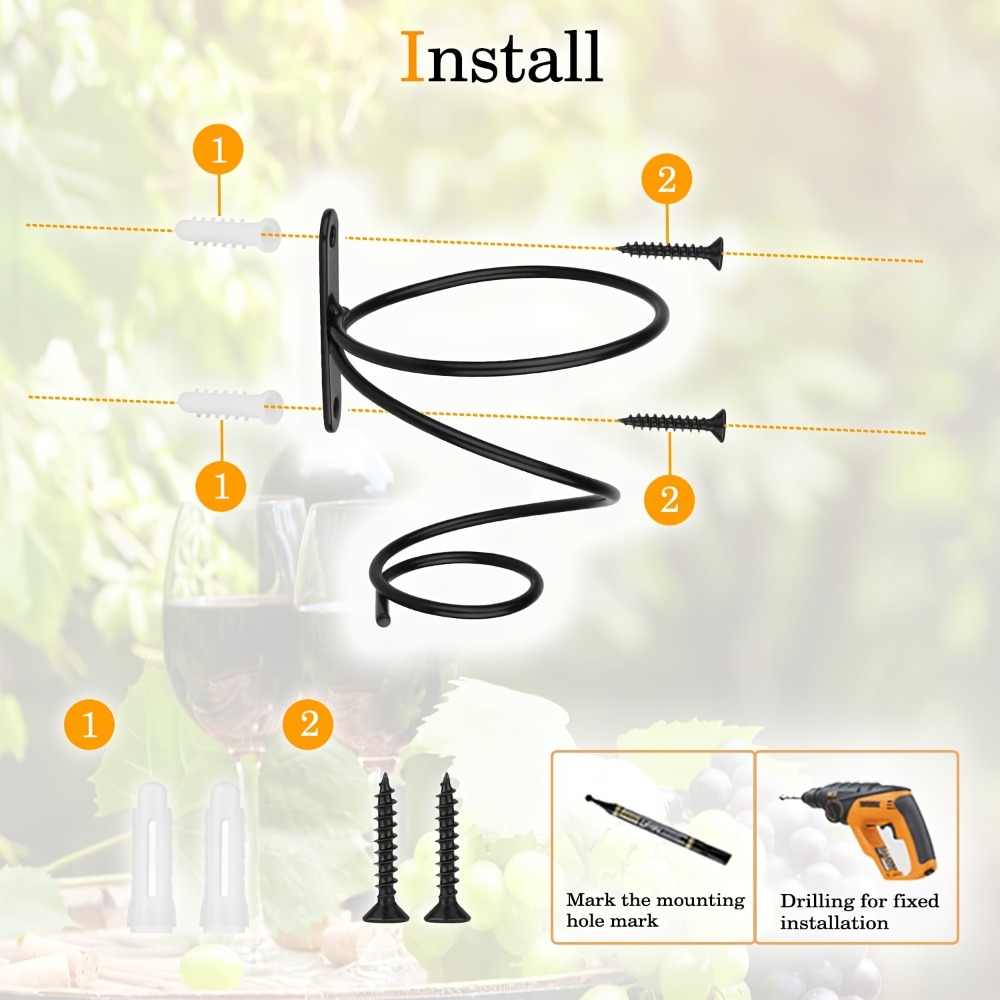 1PC Minimalist single-bottle w - đánh giá và giá Wine Rack Wall Mount