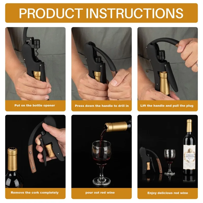 Gooseneck Wine Opener-Manual L - đánh giá và giá Cork Screw Lever