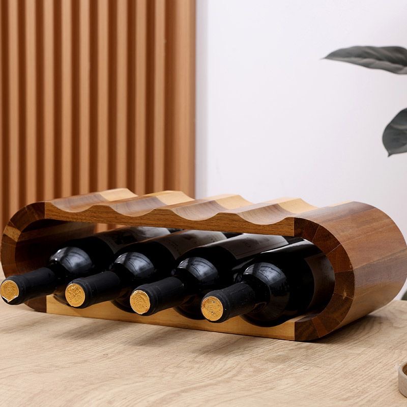 Wooden Double-layer Red Wine D - đánh giá và giá Wine Rack Wall Mount