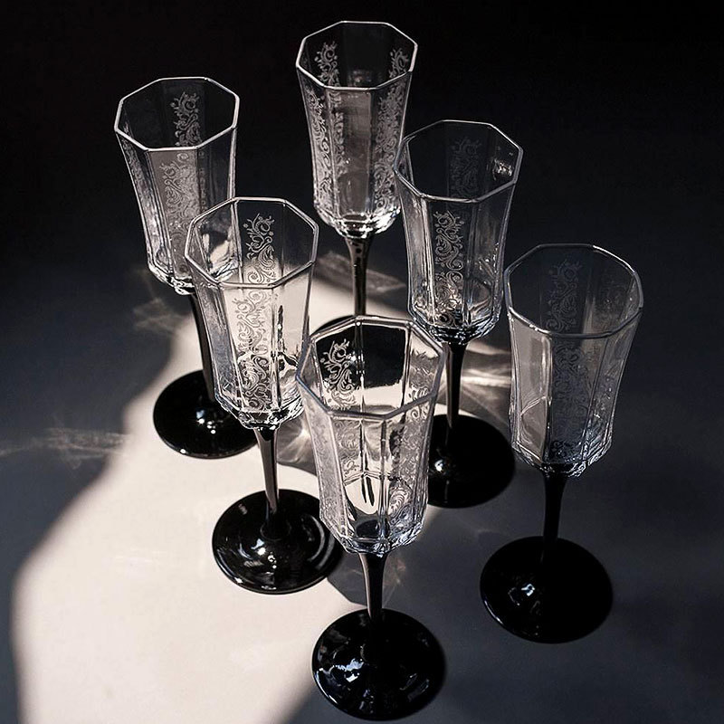 French Vintage Champagne Glass - đánh giá và giá Wine Glass Set Crystal