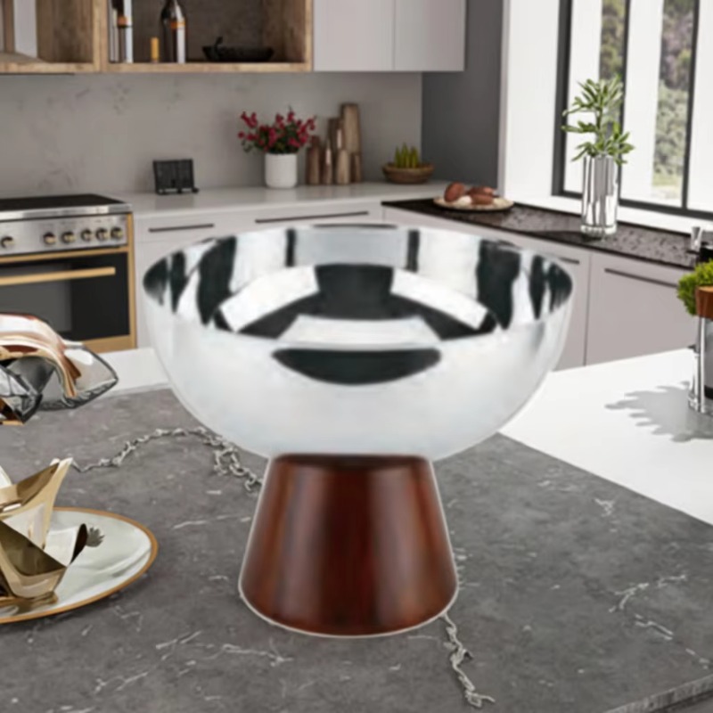 Solid wood custom metal ice bu - đánh giá và giá Ice Bucket Silver
