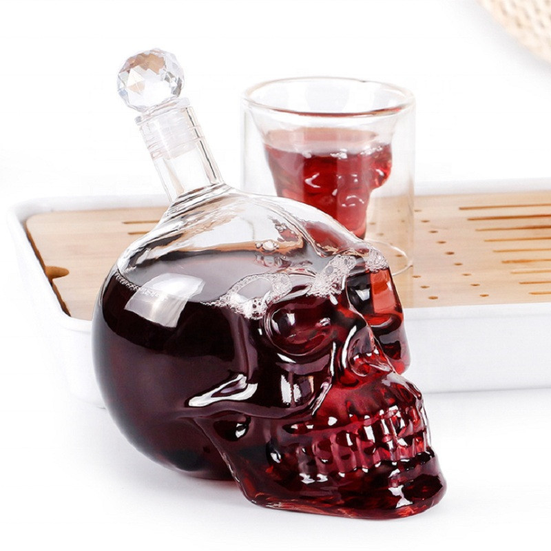 Creative Skull Head Decanter C - đánh giá và giá Wine Glass Set Crystal