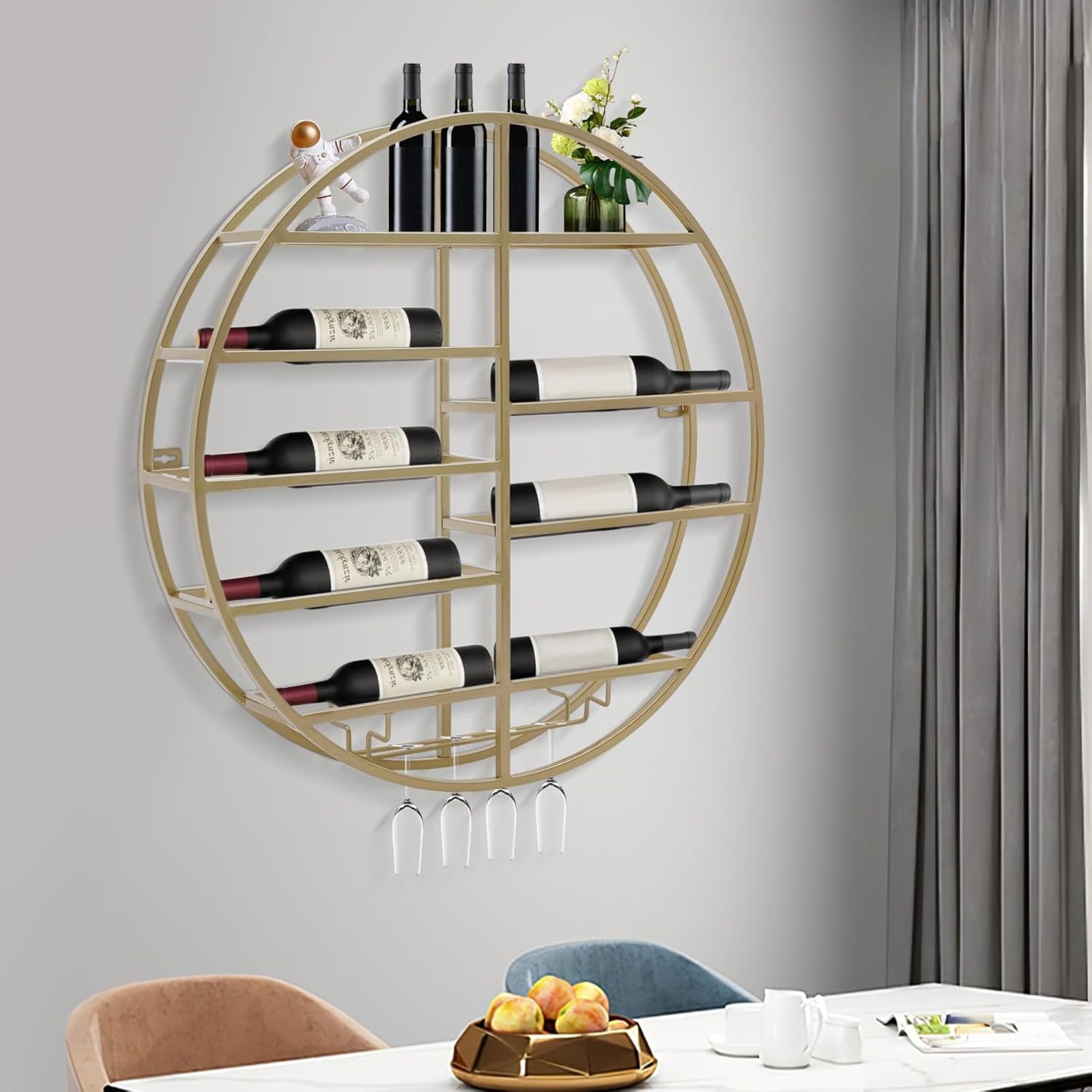 BYMAOCAR Wall Mounted Gold Met - đánh giá và giá Wine Rack Wall Mount