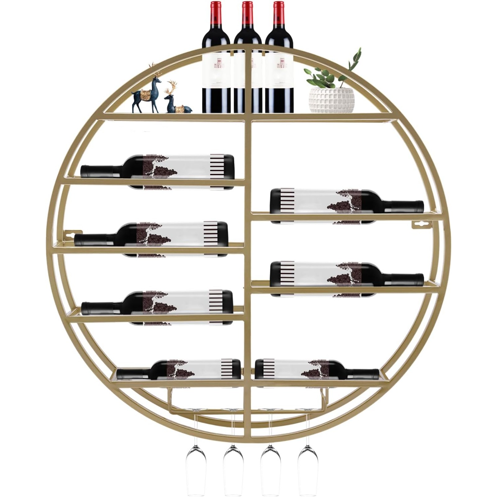 BYMAOCAR Wall Mounted Gold Met - đánh giá và giá Wine Rack Wall Mount