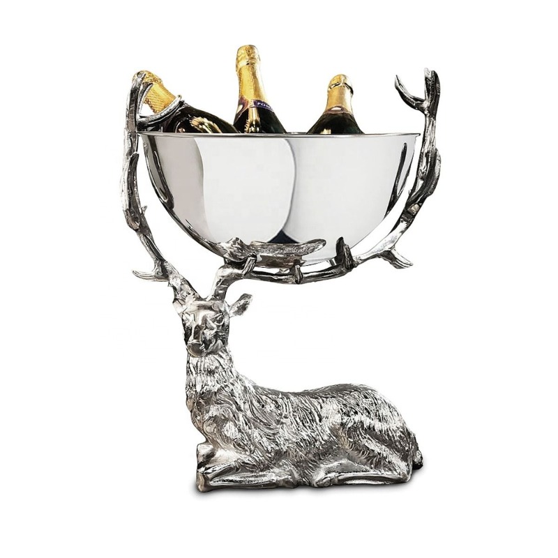 Rest stage deer champagne ice  - đánh giá và giá Ice Bucket Silver