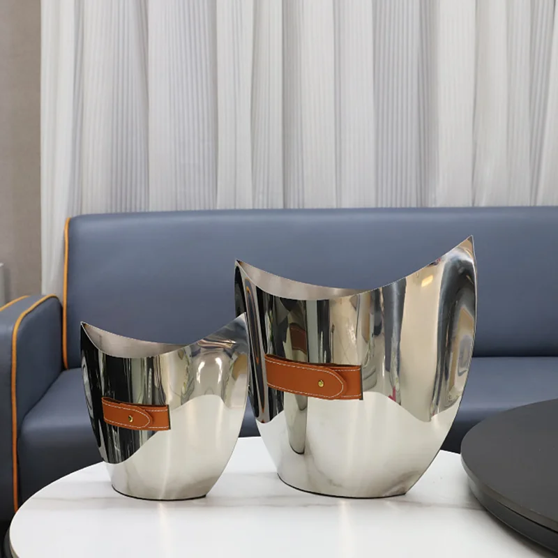 Curved Stainless Steel Vase, H - đánh giá và giá Ice Bucket Silver