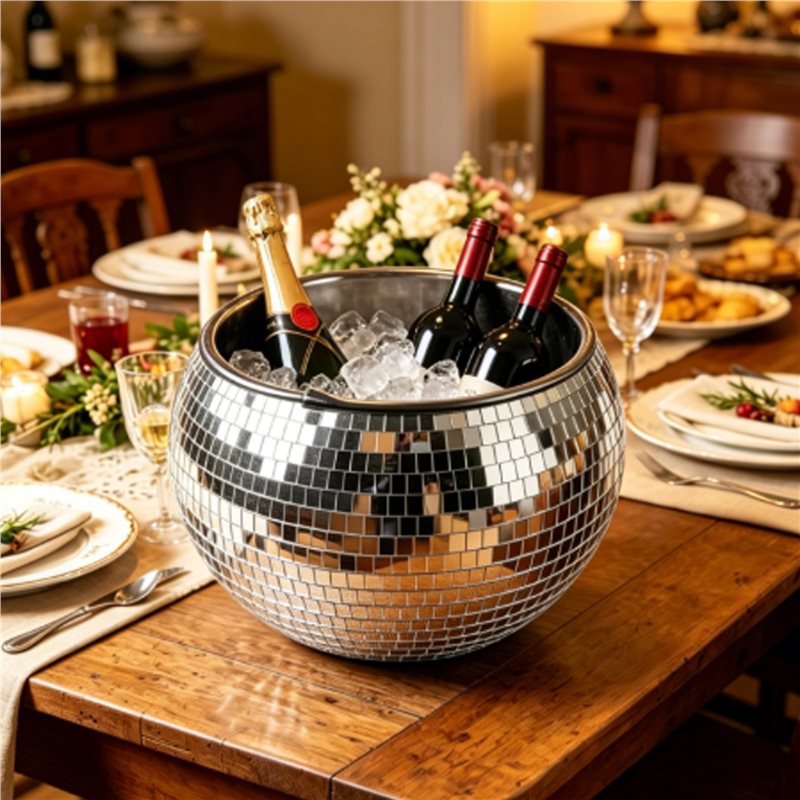AA73 10-Inch Disco Ball Ice Bu - đánh giá và giá Ice Bucket Silver