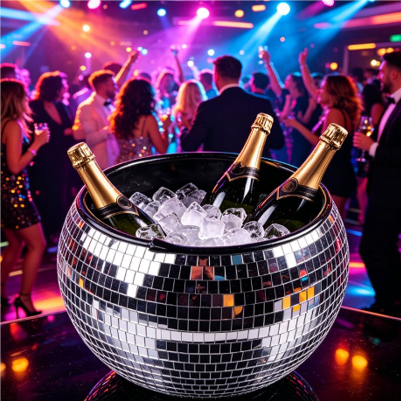AA73 10-Inch Disco Ball Ice Bu - đánh giá và giá Ice Bucket Silver