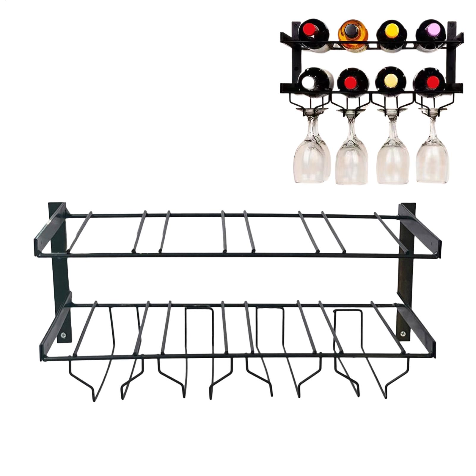 Wall Mounted Wine Rack Double- - đánh giá và giá Wine Rack Wall Mount